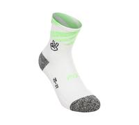 P.A.C. RN 6.2 Reflective Pro Mid Compression Compression Socks Women - white, neon orange, Size 35-37