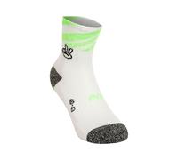 P.A.C. RN 6.2 Reflective Pro Mid Compression Socks Men - White, Neon Orange, Size 40-43