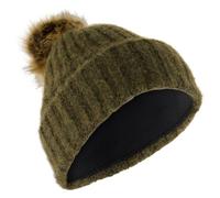 P.A.C. - Women's Jona Pompom Beanie - Beanie size One Size, olive