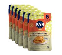P.A.N Sweet Corn Pancake Mix - Gluten Free Easy Preparation 0.5 kg (Pack of 6)