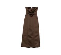P.A.R.O.S.H. bow-detail strapless maxi dress - Brown XS-S-M-L
