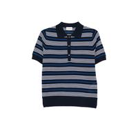 P.A.R.O.S.H. striped buttoned polo shirts - Blue XS-S-M-L-XL