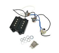 P Bass Humbucker Pickups Prewired Harness Set For W/ 1T1V 1Jack 4 String Bass Pickups Set For Electric Bass B Prewired Harness P Pickups 4 String Prewired Wiring Harness Kit P Humbucker