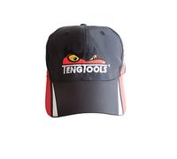 P-CAP7 Teng Tools Black racing baseball cap with Teng face 36510155