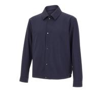 BOSS Relaxed-fit overshirt in a stretch-wool blend - Style P-Carper-Coach-WG261, 50556776 Dark Blue 42R
