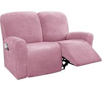 P Couch Cover for Recliner & Sofa Velvet Stretch Slipcover Soft & Fabric Non-Slip Design 1/2/3 Seat Protector for Pets Form-Fit Fur Shield