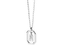 PDPAOLA Silver Mini Letter Necklace - Letter R