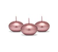 P&D SDMET40-019R-OP - 50 Floating Candles Decorative Rose Gold Metallic 4 cm