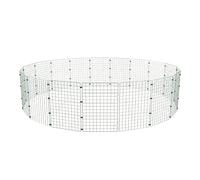 P Dot Wolf Dog Play Pen - Heavy Duty, Metal Fence Panels, Dog Fence, Cat, Rabbit, Small Animal - Pet Exercise Playpen, Dog Pen, Foldable Puppy Pen for Indoor/Outdoor, Run Cage, 16 Panels, 75cm High