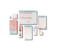 P Dot Wolf Gifts for Dog Lovers, Stationery Gift Set with Dogs On Gifts for Dog Lovers, 7 Piece Stationery Gift Set, Gift Sets for Women and Girls Paws & Plans (Frenchie Gift Set)