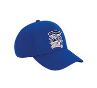 P.E. Teacher Gift, Personalised The Worlds Best P.E. Teacher Gift, Cotton Authentic 5 Panel Cap. (Bright Royal)