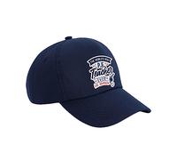 P.E. Teacher Gift, Personalised The Worlds Best P.E. Teacher Gift, Cotton Authentic 5 Panel Cap. (French Navy)