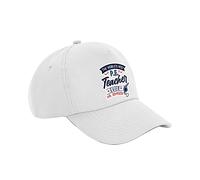 P.E. Teacher Gift, Personalised The Worlds Best P.E. Teacher Gift, Cotton Authentic 5 Panel Cap. (White)