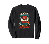 P.E. Teacher Heart Beat Physical Education Sweatshirt