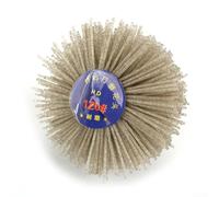 p Grinding Wheel Brush 6mm Shank for Wood, Metal & Stone Polishing - 80 to 600 Grit Abrasive Nylon Bristles, 30mm Thick, Compatible with Power Tool(120＃)