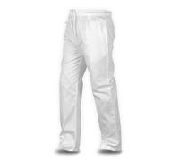 P-H Chef Trouser Elasticated Waist Pull Cord with 3 Pockets XS to 7XL Premium Quality (UK, Waist & Inseam, XXL, 31, White)