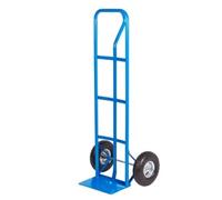 P Handle Sack Truck; Pneumatic Wheels; Steel; 100kg; Blue