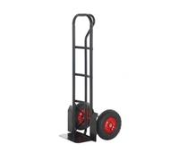 P Handle Sack Truck; Pneumatic Wheels; Steel; 300kg; Black