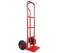 P Handle Sack Truck with High Back, Heavy Duty Sack Barrow with Pneumatic Wheels, 250kg Capacity, Hand Truck Trolley Heavy Duty