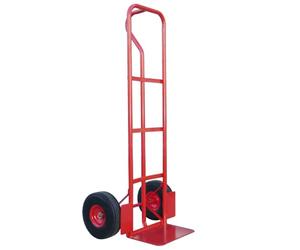 P Handle Sack Truck with High Back, Heavy Duty Sack Barrow with Puncture Proof Wheels, 250kg Capacity, Hand Truck Trolley Heavy Duty