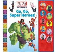 P I Kids Marvel Beginnings Go Go Supernheroes Sound Listen & Learn Hardback P I Kids Multicolor