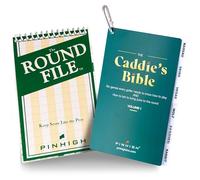 P I N H I G H Golf Essentials Set - The Round File Scorecard & The Caddie's Bible Game Guide - Track Stats & Master 6 Golf Games - Weatherproof, Pocket Size, Pocket Ready Combo