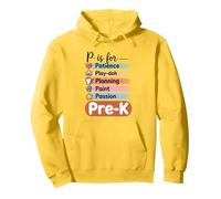 P Is For Pre K First Day Teacher Pre-Kindergarten Women Men Pullover Hoodie