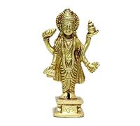 P.J.Handicrafts Brass Statue of Dhanvantari Idol of Ayurveda, Brass Shri Vishnu Avtar, for Home Decor Idol for Mandir Puja -Yellow, (Wt-300GMS)