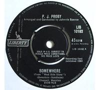 P.J. PROBY - somewhere / just like him 45 rpm single