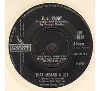 P.J. Proby - That Means A Lot