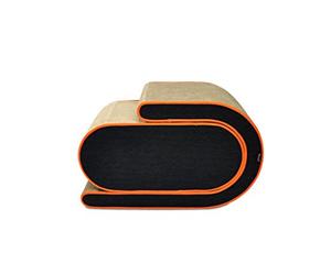 P.L.A.Y. Arty Cat Scratcher Lounge - Modern Scratching Pad for Cats, Durable Recycled Cardboard, Multi-Angle Design, FDA-Certified, Stylish Cat Furniture in Denim & Mandarin