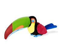 P.L.A.Y. Fetching Flock Tukan Dog Toy - Eco-Friendly Plush Squeaky Toy - Durable Double-Layer Stitching - Machine Washable - Handmade with Recycled Fill - Safe, Fun, and Long-Lasting Pet toy