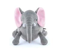 P.L.A.Y PLAY Safari Elephant Dog Toy - Durable Plush Toy for Dogs - Eco Friendly, Machine Washable, Squeaker