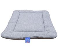 P&L Country Dog Beds Orkney Tweed Rectangular Dog Pad, 78-122cm Length, Machine Washable (Gray, Medium)
