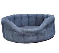 P&L Country Dog Beds Premium Orkney Tweed Oval Dog Beds, 4 colour and 4 sizes (Blue, Large)
