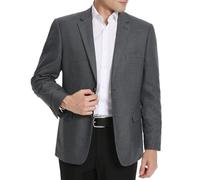 P&L Men's Houndstooth Sport Coat Classic Fit Stretch 2-Button Blazer, Olive/Black Houndstooth Check, 56