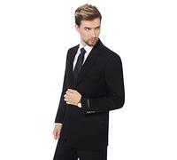 P&L Men's Sporty Jacket with Two Buttons | Classic fit stretch blazer for weddings job interviews business travel and daily office wear