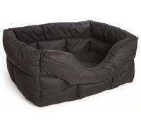 P & L Superior Pet Beds Heavy Duty Rectangular Waterproof Softee Bed Jumbo, 88 x 72 x 35 cm, Black