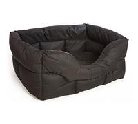 P & L Superior Pet Beds Heavy Duty Rectangular Waterproof Softee Bed, Large, 75 x 60 x 27 cm, Black
