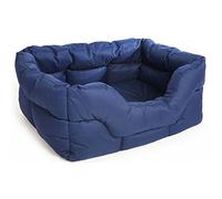 P & L Superior Pet Beds Heavy Duty Rectangular Waterproof Softee Bed, Large, 75 x 60 x 27 cm, Blue