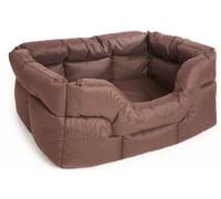 P & L Superior Pet Beds Heavy Duty Rectangular Waterproof Softee Bed, Large, 75 x 60 x 27 cm, Brown