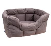P&L Superior Pet Beds QUALITY COMFORT PRACTICALITY P&L Heavy Duty High Sided Rectangular Waterproof Dog Bed (Light Brown, XL)