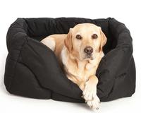P&L Superior Pet Beds QUALITY COMFORT PRACTICALITY P&L Heavy Duty High Sided Rectangular Waterproof Dog Bed (Black, M)
