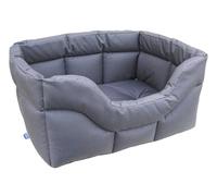 P&L Superior Pet Beds QUALITY COMFORT PRACTICALITY P&L Heavy Duty High Sided Rectangular Waterproof Dog Bed (Grey, XL)