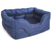P&L Superior Pet Beds QUALITY COMFORT PRACTICALITY P&L Heavy Duty High Sided Rectangular Waterproof Dog Bed (Blue, L)