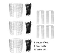 P Lants Protector From Animals Rustproof 13.7inch Metal Mesh P Lants Cages To Keep Animals Out Wire Garden Cloche P Lant Protectors For Indoor Outdoor Garden Cover for Couches And (A, 32x32x1.5cm)