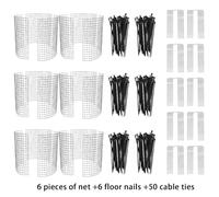 P Lants Protector From Animals Rustproof 13.7inch Metal Mesh P Lants Cages To Keep Animals Out Wire Garden Cloche P Lant Protectors For Indoor Outdoor Garden Cover for Couches And Sofas (B, 32x32x3cm)