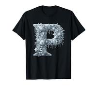 P Letter Winter Wonderland Flora T-Shirt