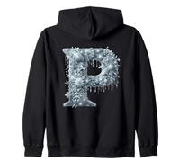 P Letter Winter Wonderland Flora Zip Hoodie