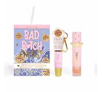 P Louise Bad B Energy Lip Duo, Hydrating Lip Conditioner and Nourishing Lip Oil, Moisturising and Repairing Treatment - Breakfast Range (Blueberry Waffle)